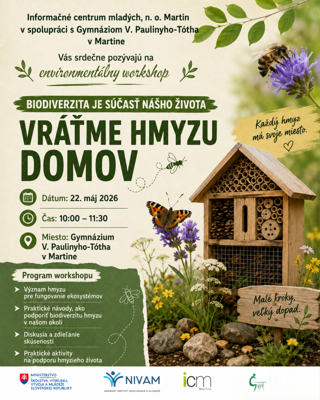 Biodiverzita GVPT Martin 2026